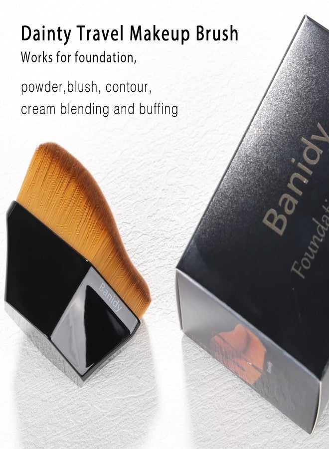 Banidy Premium Foundation Brush, Beauty Blender Brushes for Blending Liquid Hexagon Face Blush Liquid Powder Foundation Brush with Protective Case - Image 5